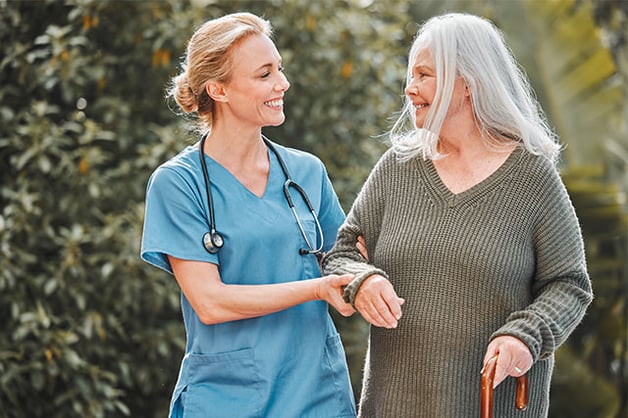 Nurse with older woman 